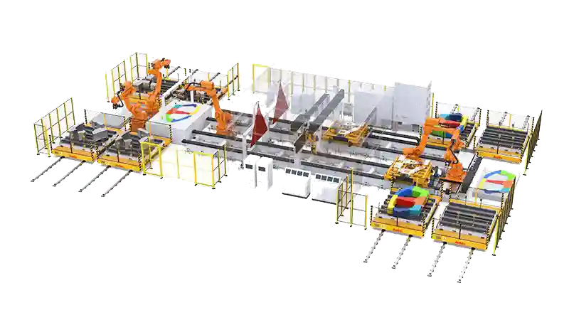 Production line for tailor welded blanks